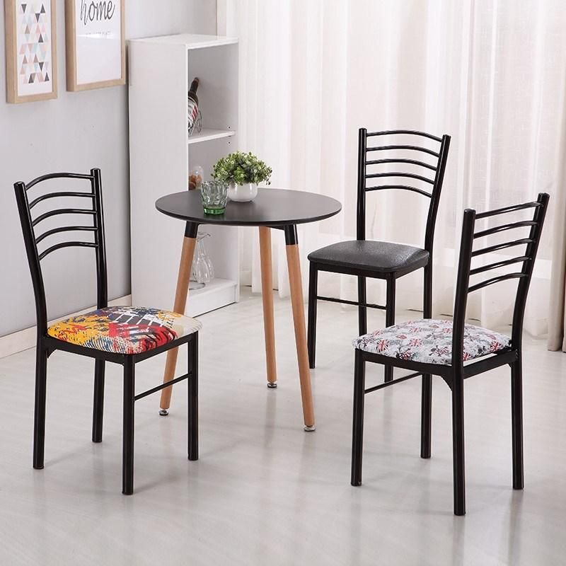 Wholesale Metal Hotel Restaurant Indoor Stackable Coffee PU Dining Chair