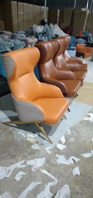 Home Furniture Modern Leather Designer Living Room Imola Leisure Single Sofa Chair Lounge Chair