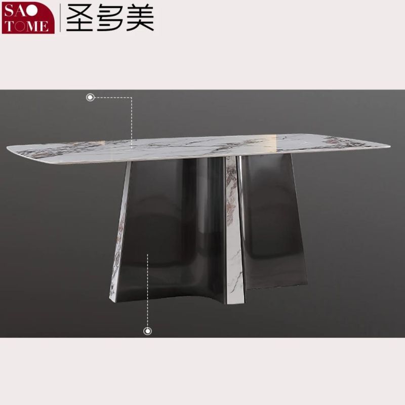 Modern Popular Rock Board Furniture Dining Table