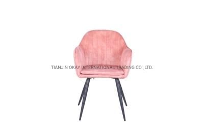 Hot Sale High Quality Home Furniture High Quality Luxury Modern Metal Legs Velvet Design Home Dining Chair