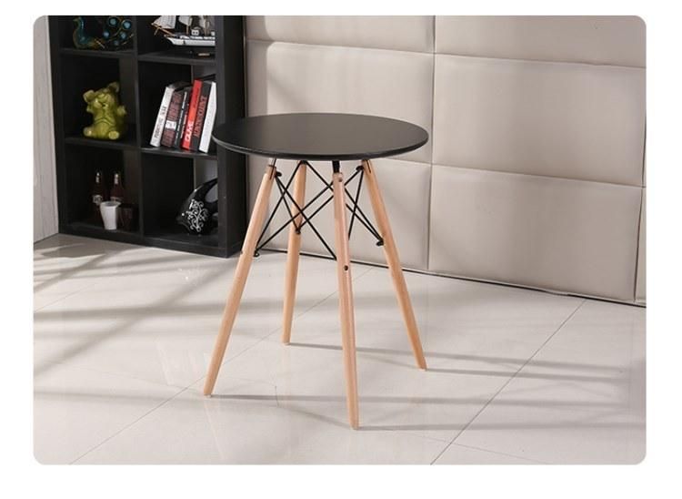 Modern Nordic Restaurant Home Furniture 4 Seater 80cm Diameter Round MDF Dining Table