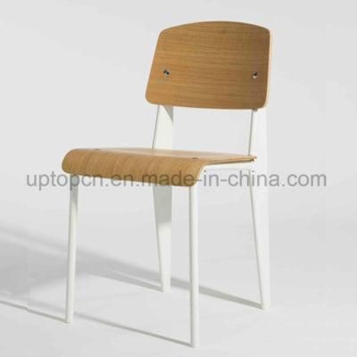 Classic Furniture Metal Leg Plywood Seat Standard Dining Chair (SP-BC336)