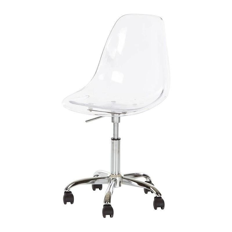 Transparent Chair Modern Transparent Seat Chair with Cushion Swivel Lift Office Chair