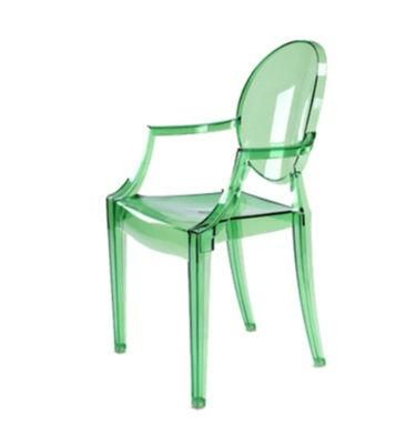 Home Decor Sedie Nordic Modern Green PP Restaurant Chair Dining Luxury Transparent Crystal Dining Chair Stackable Plastic Chair