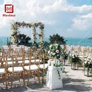 Cheap Stacking Chiavari Banquet Dining Chairs for Outdoor Beach Wedding