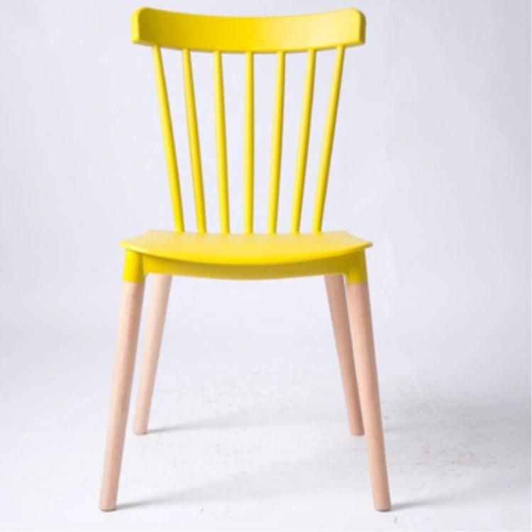 Italian Design Hollow Back Hotel Event Cafe Chair Stackable Plastic Restaurant Dining Room Chair