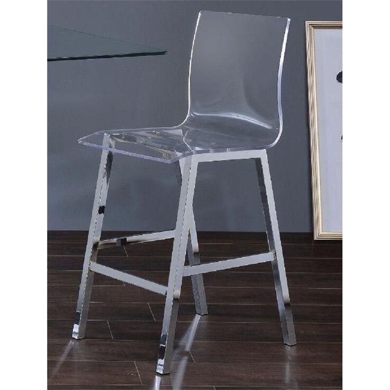 Modern Removable Acrylic Transparent Plastic Hotel Party High Bar Chair