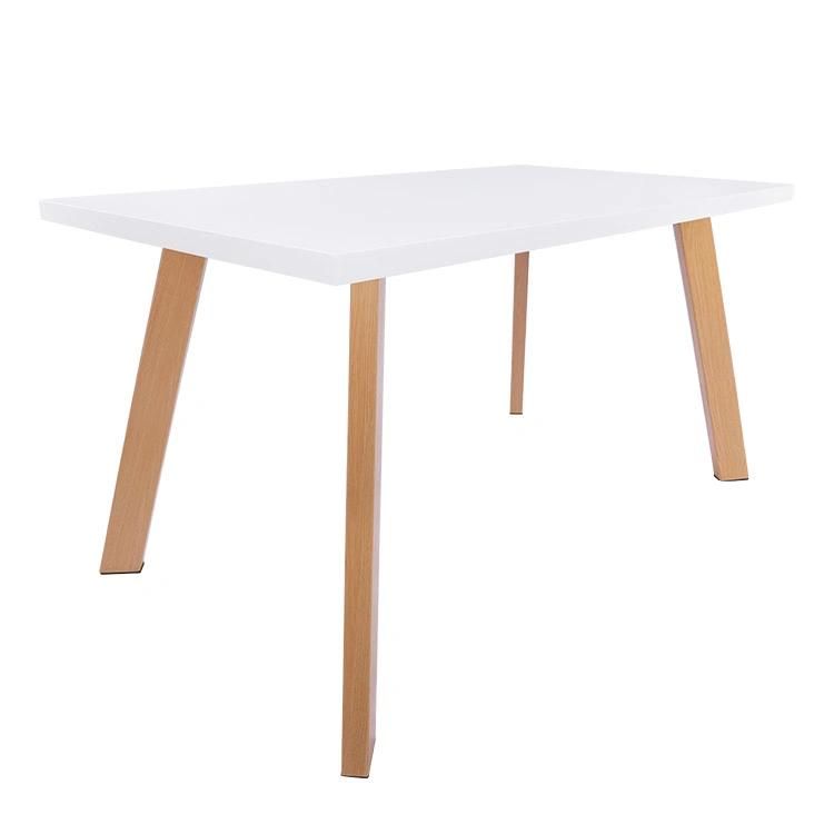 140X80cm Simple Wooden Centre Table Designs MDF Wooden Dining Table