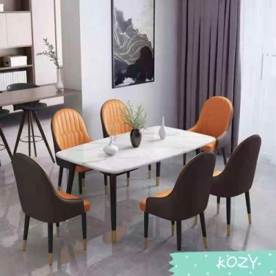 Ins Style Marble Household Dining Table with Chair Combination