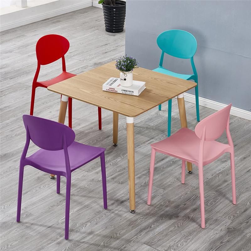 Stackable Furniture Modern Outdoor Garden Chair Colorful Dining Chair Home Furniture Plastic Chair