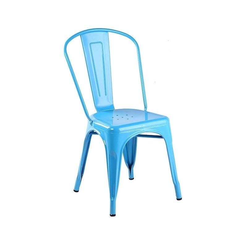 Wholesale High Quality Outdoor Vintage Stackable Modern Metal Dining Chair