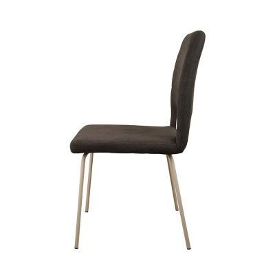 Wholesale Home Furniture Hotel Luxury Metal Frame Velvet Fabric Dining Chair for Dining Room