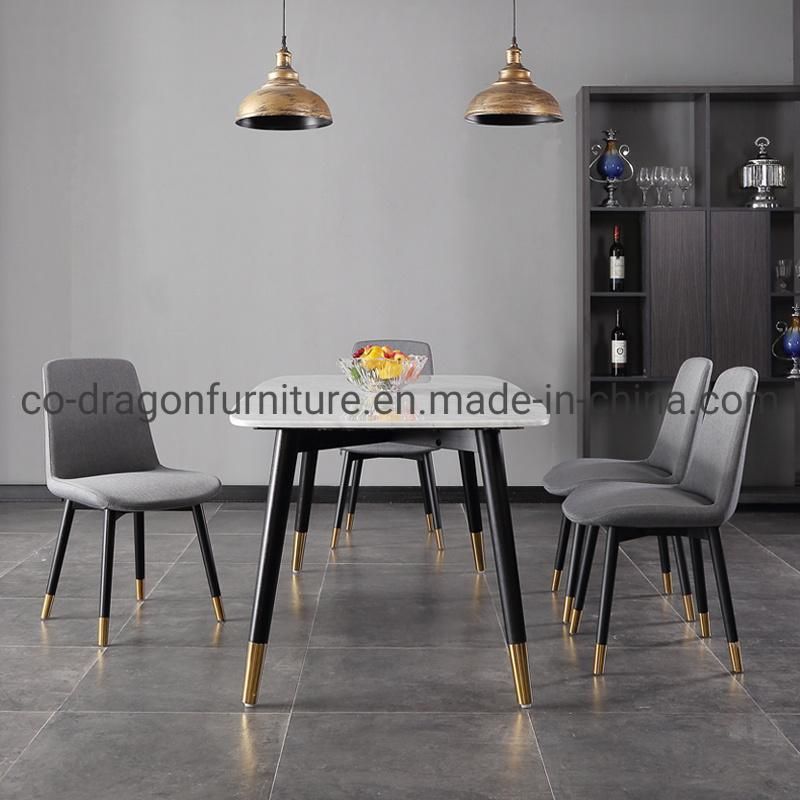 Wooden Legs Fabric Software Dining Chair Set for Home Furniture