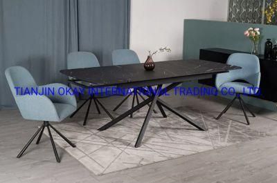 Manufacturer Kitchen Tables Modern Marble Restaurant Comedor Dining Table Set Dining Chairs Dining Tables