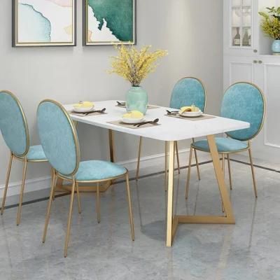 Kozy Dining Room Furniture Dinner Table Set Marble Dining Table