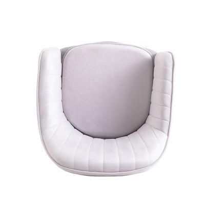 Modern Living Room Furniture Flower Shape Velvet Single Sofa Chair