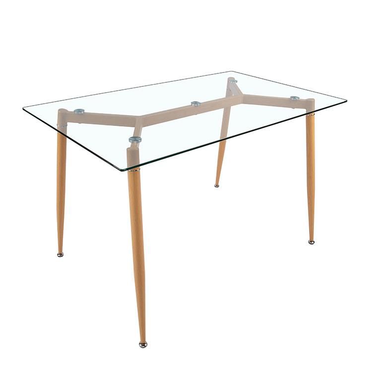 Wholesale China Glass Living Room Furniture Designer Imported Triangle Glass Dining Table