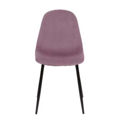 Very Cheap Products Modern Design Stainless Metal Leg Fabric Velvet Nordic Dining Room Chair