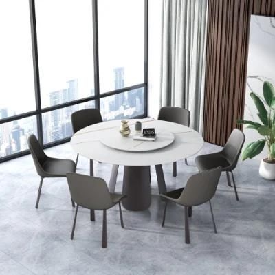 Luxury Modern Elegant Metal Frame Dining Room Furniture Set for Restaurant