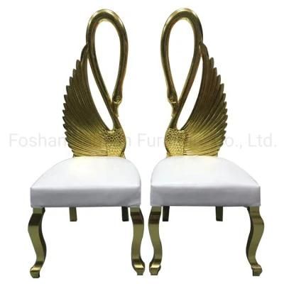 New Double Swan Design Wedding Event Royal Chair for Bride and Groom