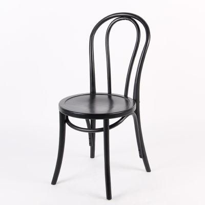 Kvj-7037bk Black Bentwood Thonet Dining Room Restaurant Wooden Chair