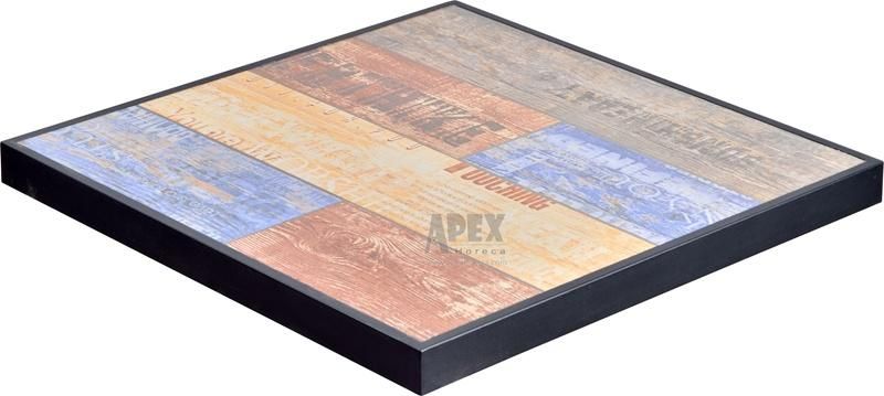 Industrial Style Ceramic Table Top for Restaurant, Outdoor Restaurant Table