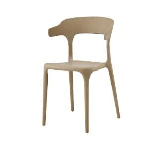 Classic Simple Low Back Breathable PP Material Nordic Dining Chair Outdoor Dining Chair