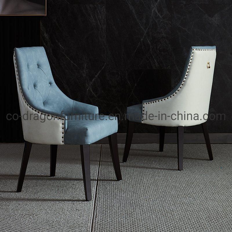 European Style High Quality Leather Dining Chair for Home Furniture