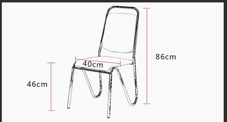 Simple Iron Hotel Restaurant Dining Plastic Banquet Tiffany Chiavari Chair