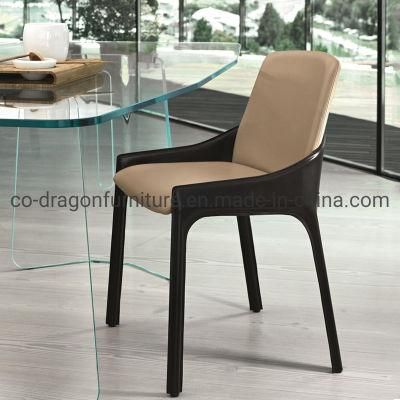 High Quality Luxury Steel Leather Dining Chair for Home Furniture