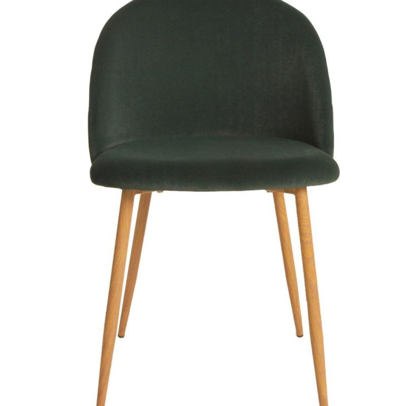 Hotsale High Quality Dining Chair Velvet Fabric Metal Leg Home Furniture