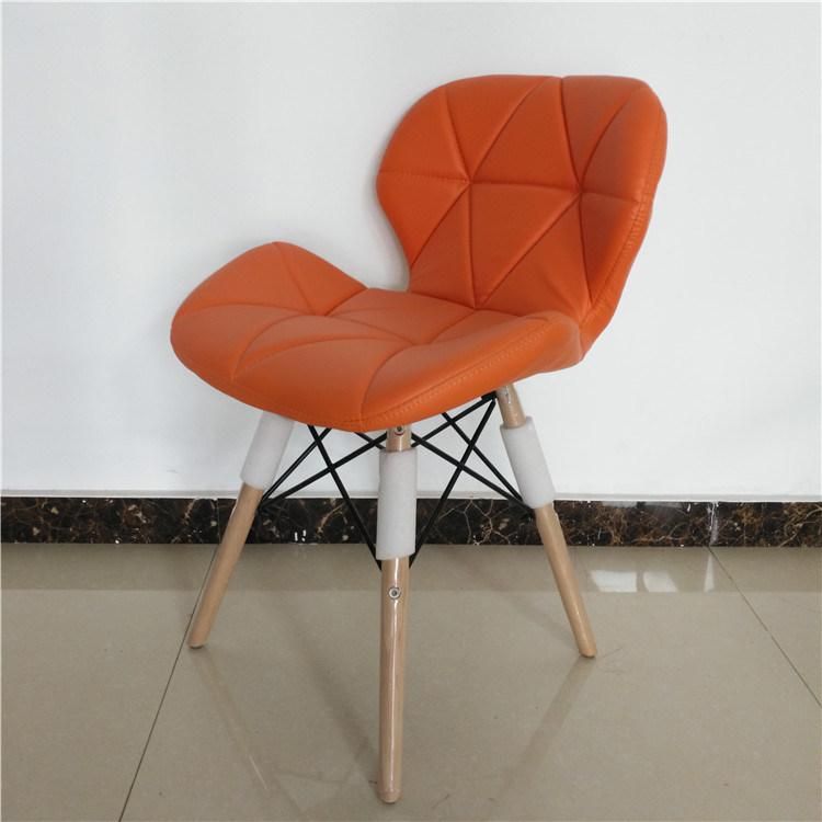 Nordic Dining Furniture Leather Dining Butterfly Wooden Chair for Restaurant