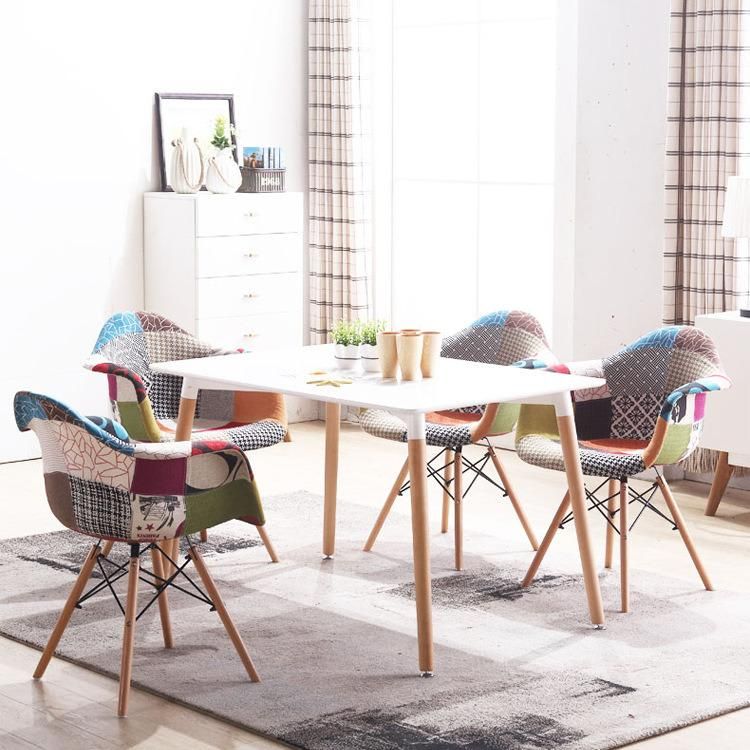 Hot-Selling Luxury Modern Fabric Chairs Patchwork Arm Chairs