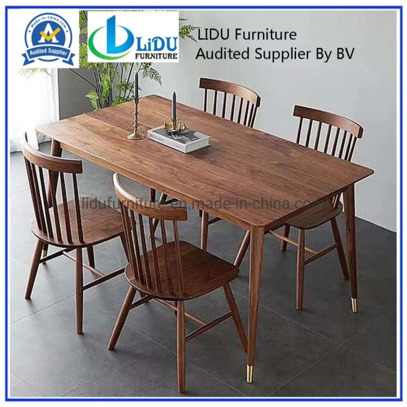 Modern Home Furniture Wooden Table Dining Table with Chairs