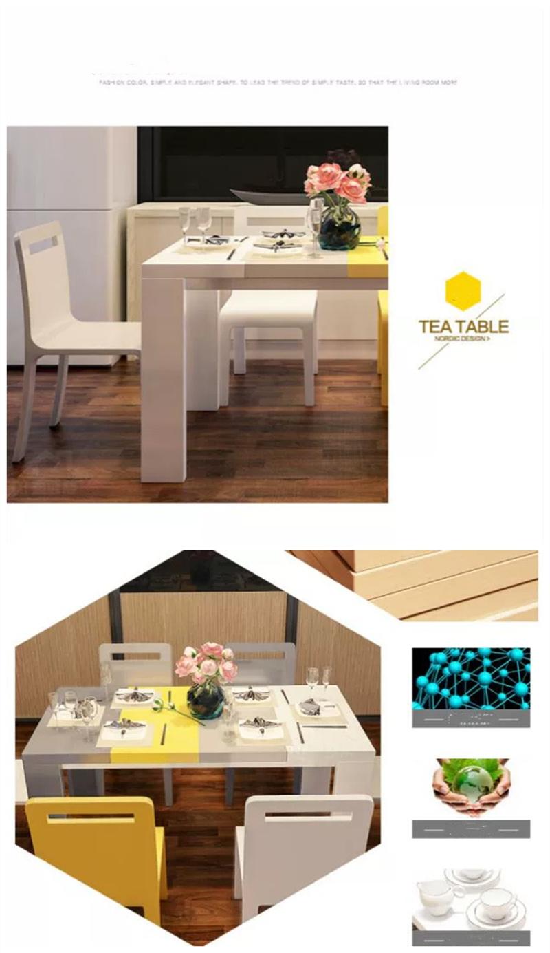 Modern Wholesale Market Wooden Home Dining Room Living Room Furniture Set Plastic Chair Coffee Tables Oak Restaurant Dining Table