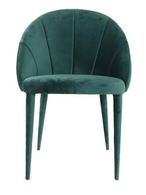 Modern Fabric Covers Dining Chair Green Leisure Dining Furniture