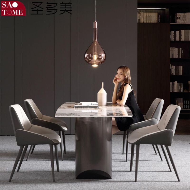 Modern Living Room Dining Room Furniture Semi-Circular Barrel Dining Table