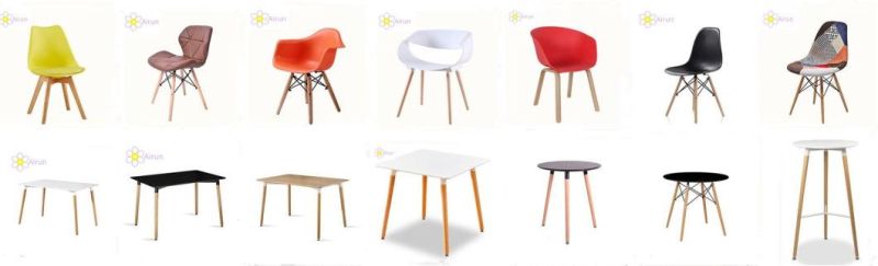 New Design PP/PU Seat Cafe Chair with Metal Legs Plastic Chair for Dining Hall Cheap Training Chair