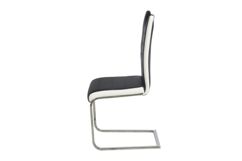 2021 Wholesale Hotel Luxury Metal Leg PU PVC Dining Chair for Dining Room