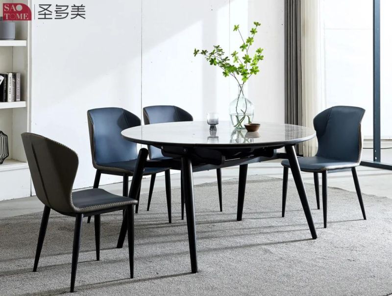 Modern Style Design Extendable Dining Table Metal Slate Dining Table