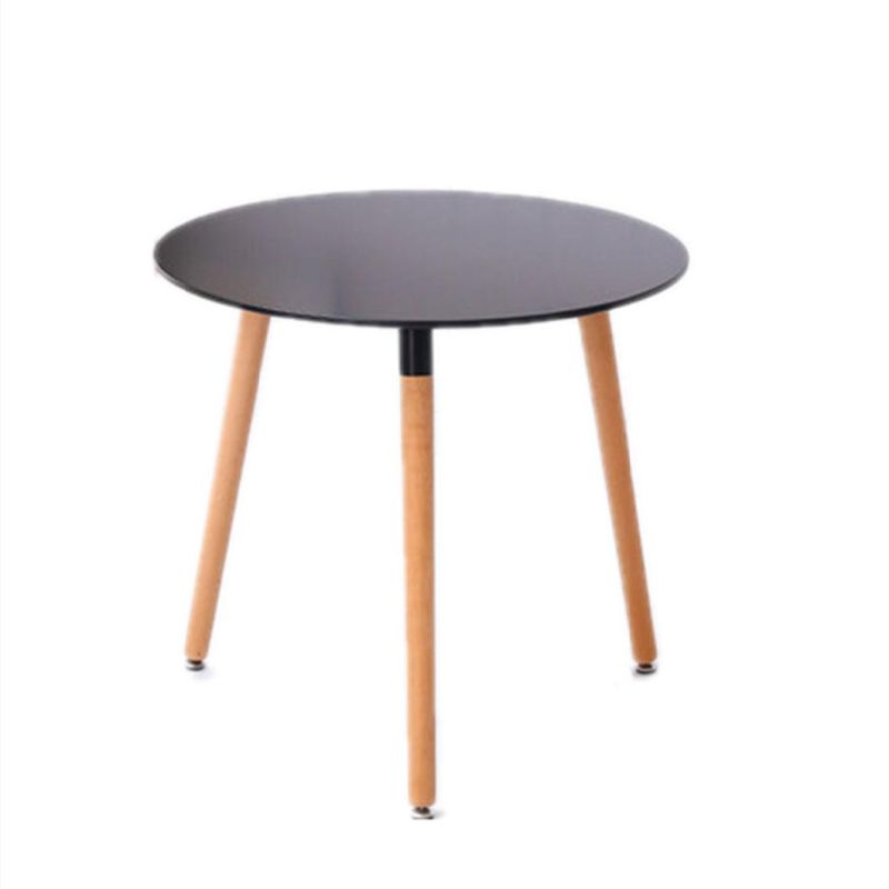 Customized Simple Round Wooden Study Indoor Portable Dining Folding Table