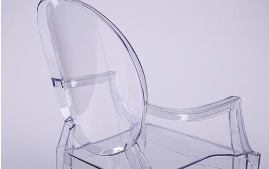 Vanity Dressing Chair Clear Ghost Transparent Modern Plastic Dining Chair