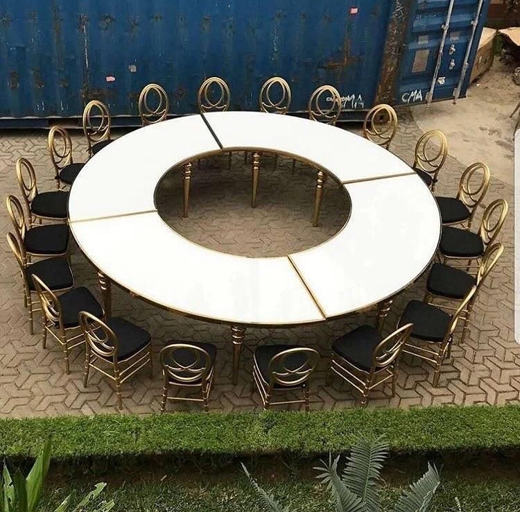 Wholesale Gold Metal Cross Back Chair Dining for Wedding Party