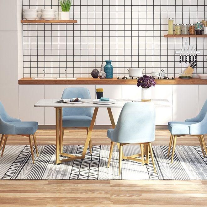 Easy to Clean Dining Room Table for Small Kitchen