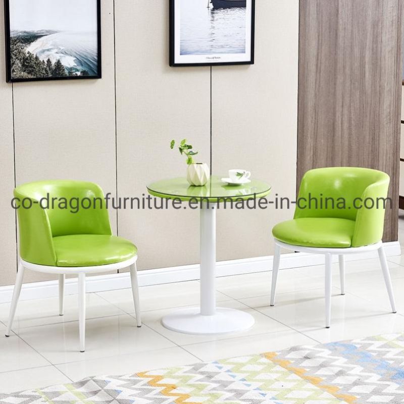 Modern Home Furniture Popular PU Dining Chair with Wooden Legs