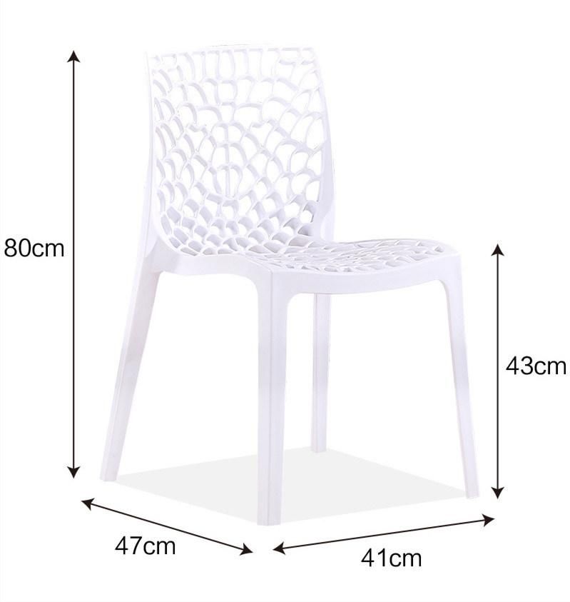 Modern Colorful Living Banquet Reception Sillas Plastic Restaurant Dining Chair