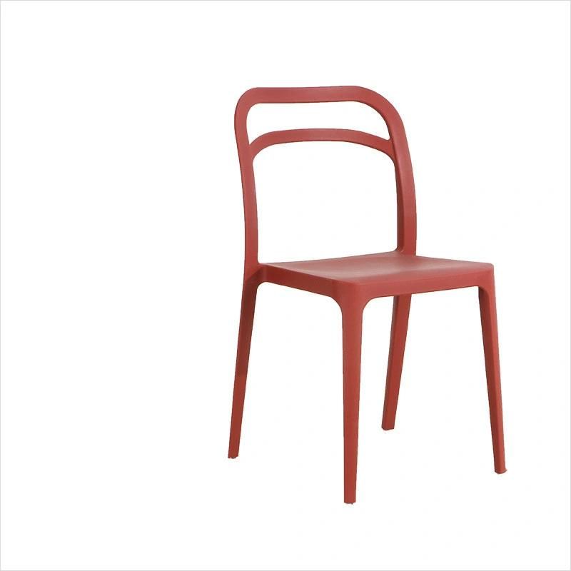 Outdoor Low Back Wedding Party Hotel Backrest Dining Plastic Chair