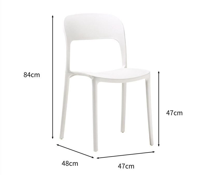 Modern Popular Indoor Garden Plastic Silla Wedding Restaurant Dining Chair