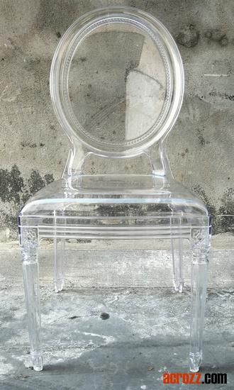 Plastic Stackable Stacking Outdoor Crystal Acrylic Clear Louis Chair Ghost Chair