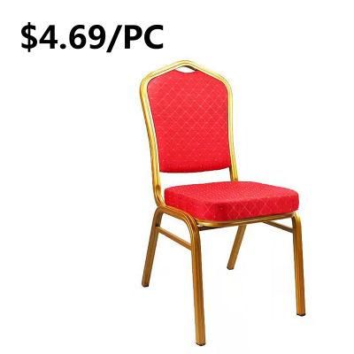 Wholesale Factory Metal Upholstered Hotel Event Wedding Dining Banquet Chair